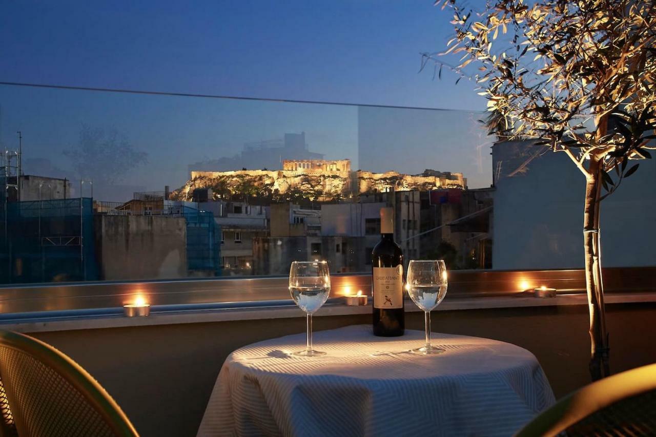 Spacious Suite W. Huge Balcony + Acropolis View Athen Exterior foto