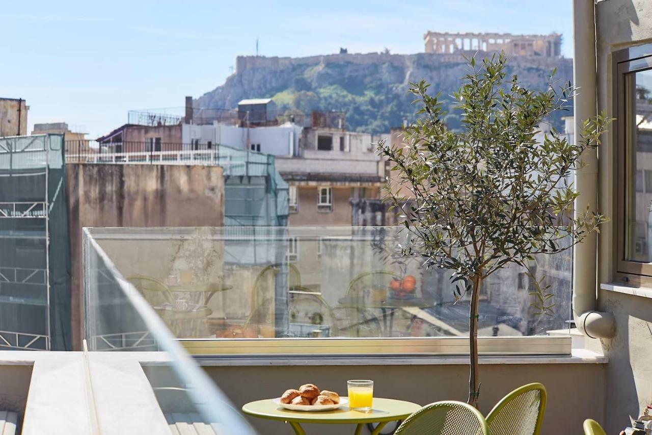 Spacious Suite W. Huge Balcony + Acropolis View Athen Exterior foto