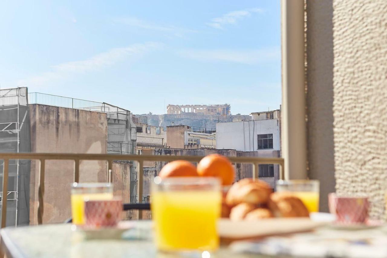 Spacious Suite W. Huge Balcony + Acropolis View Athen Exterior foto
